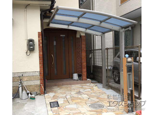 大阪府茨木市ののサイクルポート・駐輪場 レイナポートグランミニ 積雪〜20cm対応 施工例