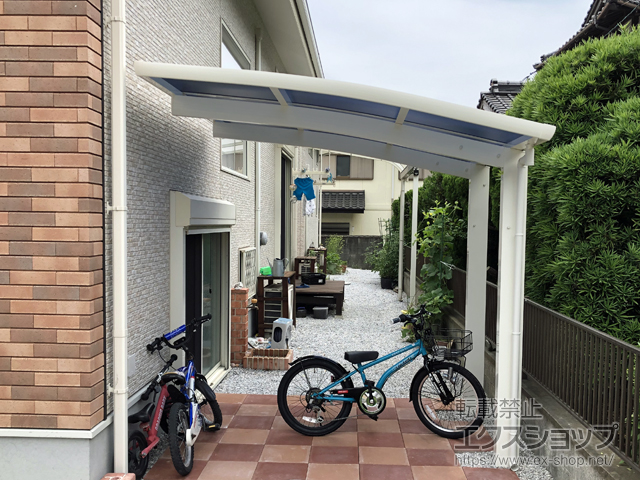 福岡県京都郡苅田町ののサイクルポート・駐輪場 レイナポートグランミニ 積雪〜20cm対応 施工例