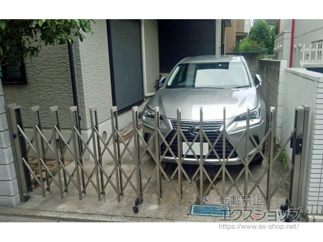 東京都中野区ののカーゲート トリップゲートII 2型 スタンダード ノンレール 片開き 35S 施工例
