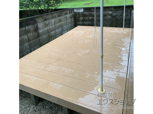 東京都稲城市ののウッドデッキ リウッドデッキ 200 施工例