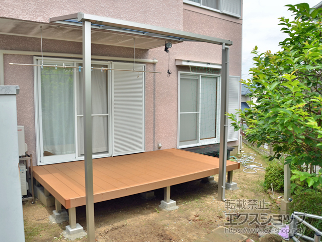 兵庫県川西市ののウッドデッキ リウッドデッキ 200 施工例