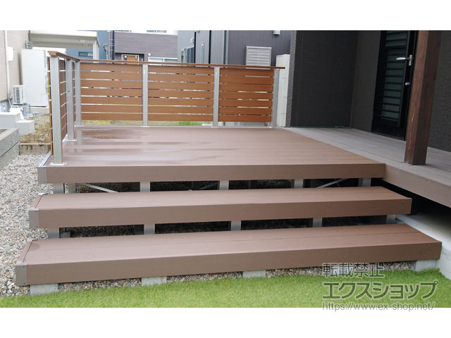 富山県富山市ののウッドデッキ リウッドデッキ 200 施工例