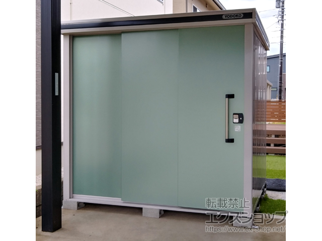 富山県富山市のの物置・屋外倉庫 エルモ 積雪型 2220×1870×2119 LMDS-2218-EG 施工例