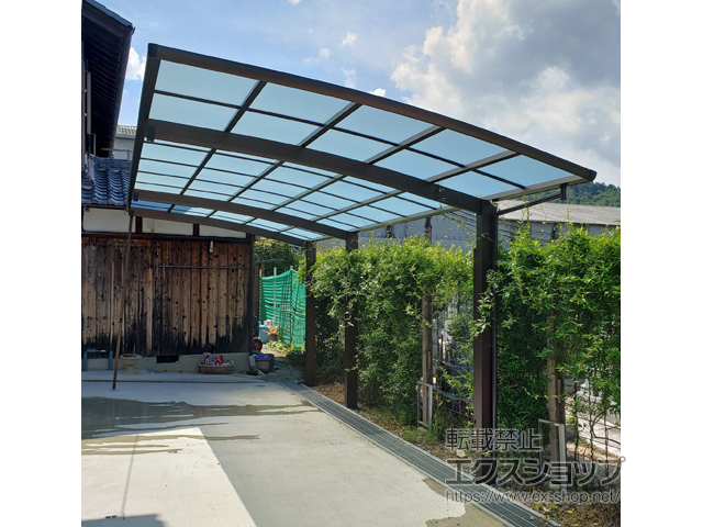 滋賀県栗東市ののカーポート レイナポートグラン 延長　積雪〜20cm対応 施工例