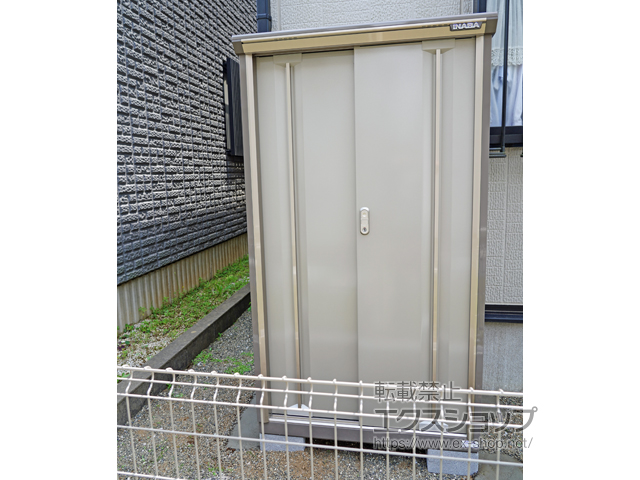 千葉県柏市のの物置・屋外倉庫 ナイソーシスター　900×580×1603（KMW-096D-P） KMW-096D-P-NG 施工例