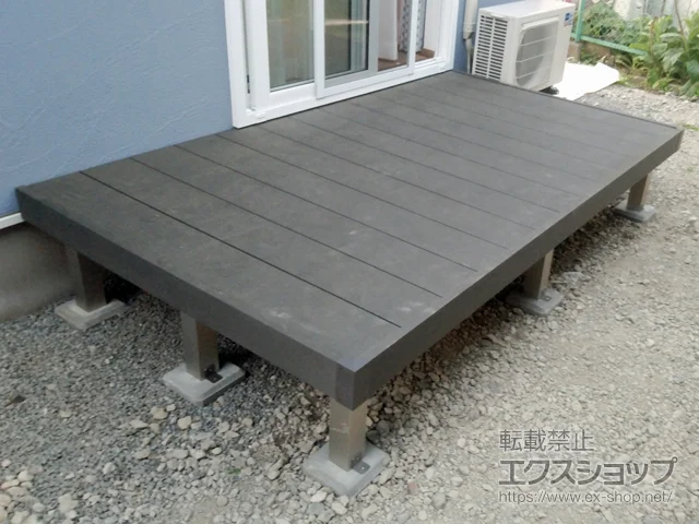 長野県塩尻市のYKKAPのウッドデッキ リウッドデッキ 200 施工例