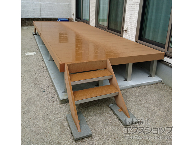 福岡県福岡市ののウッドデッキ リウッドデッキ 200 施工例