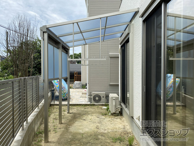 愛知県知多市ののテラス屋根 ソラリア F型 テラスタイプ 単体 積雪〜20cm対応 施工例