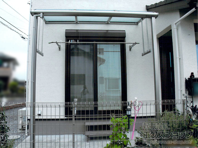 栃木県日光市ののテラス屋根 ソラリア R型 テラスタイプ 単体 積雪〜20cm対応 施工例