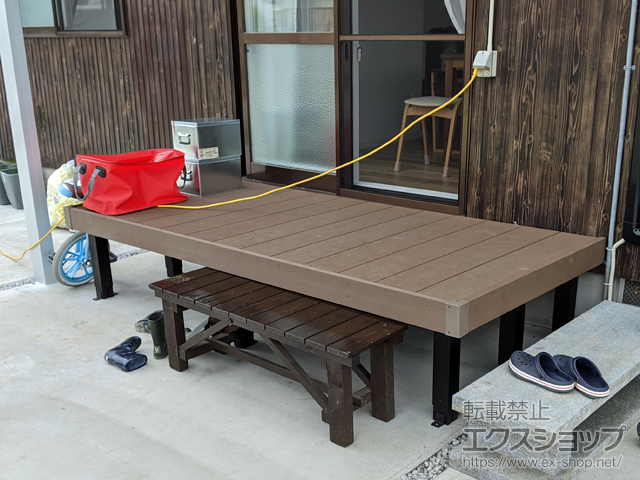 香川県木田郡三木町ののウッドデッキ マージウッドデッキ 施工例