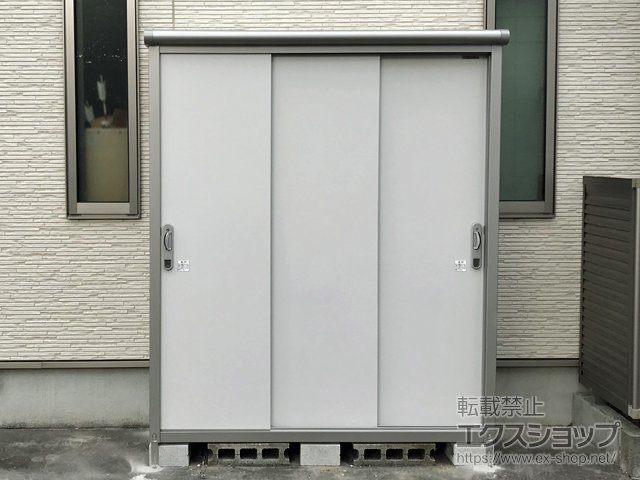 静岡県静岡市のの物置・屋外倉庫 エスモ 一般型 1650×520×1959（ESE-1605A） ESE-1605A-PW 施工例