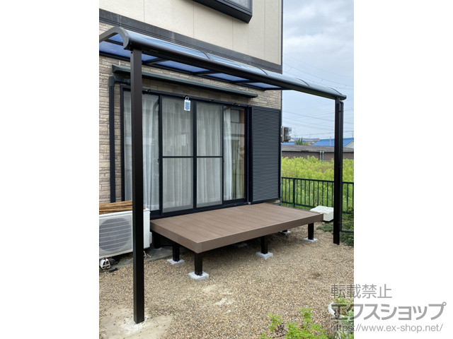 奈良県橿原市ののテラス屋根 ソラリア R型 テラスタイプ 単体 積雪〜20cm対応 施工例