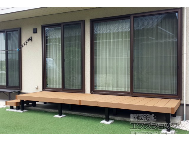 埼玉県三郷市ののウッドデッキ リウッドデッキ 200 施工例