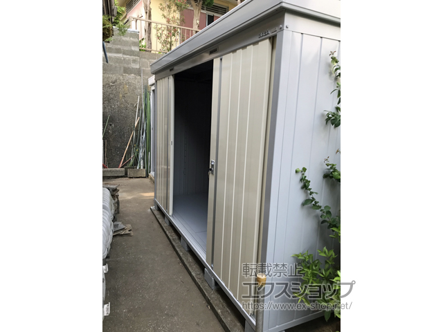 神奈川県三浦市のの物置・屋外倉庫 ネクスタ 一般型 3050×1370×2020（NXN-45S） NXN-45S-FW 施工例