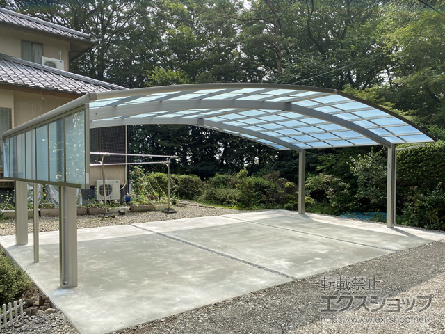 栃木県那須塩原市ののカーポート レイナトリプルポートグラン　積雪〜20cm対応 施工例
