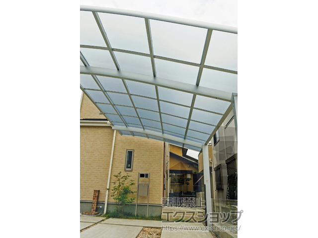 奈良県奈良市ののカーポート ネスカR (ラウンドスタイル) 積雪〜20cm対応 施工例