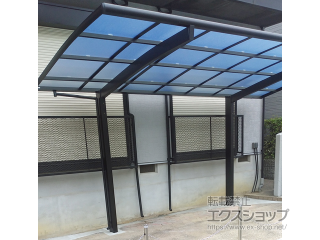 大阪府堺市ののカーポート ネスカR (ラウンドスタイル) 積雪〜20cm対応 施工例