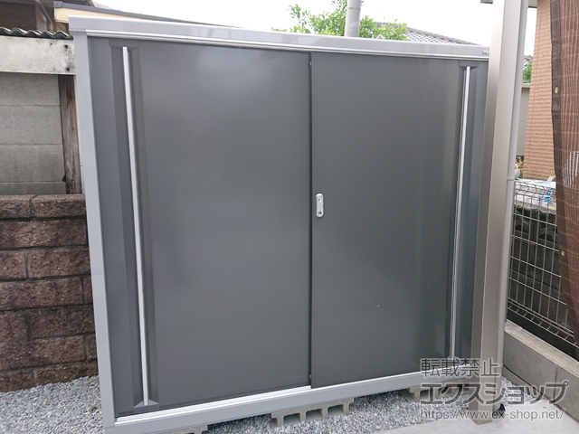 福岡県鞍手郡小竹町のの物置・屋外倉庫 シンプリー 一般型 1740×755×1603（MJX-177D-P） MJX-177D-P-PG 施工例