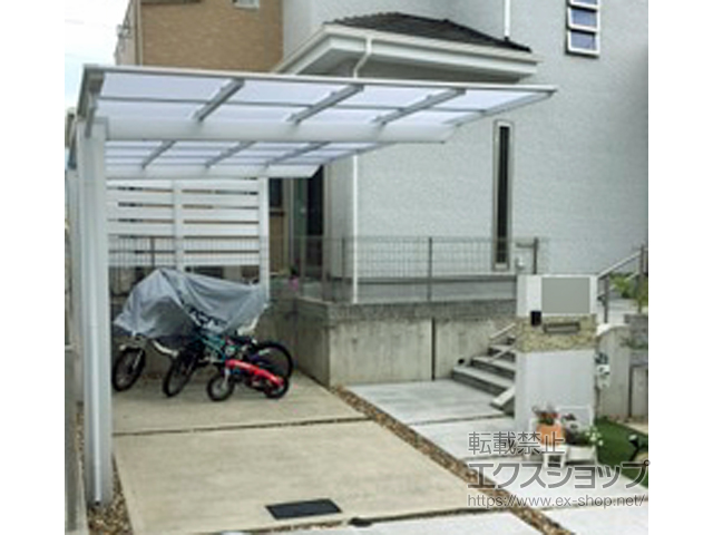 奈良県生駒市ののカーポート ソリッドポート 積雪〜20cm対応 施工例