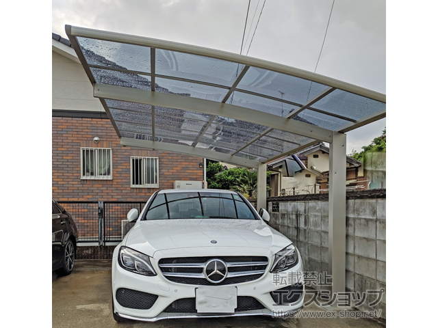 愛知県小牧市ののカーポート プレシオスポート 積雪〜20cm対応 施工例