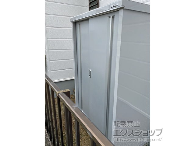 大阪府岸和田市のの物置・屋外倉庫 シンプリー 一般型 1100×615×1603（MJX-116D） MJX-116D-FS 施工例