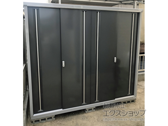 広島県大竹市のの物置・屋外倉庫 シンプリー 一般型 2160×905×1903（MJX-219E-P） MJX-219E-P-PG 施工例