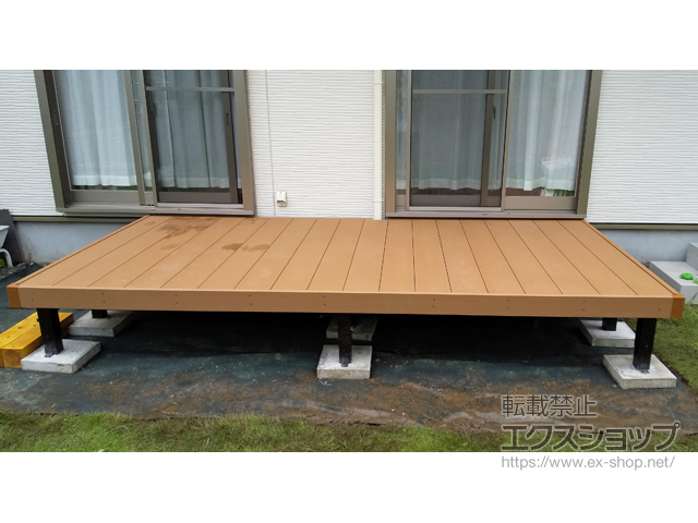 千葉県君津市ののウッドデッキ マージウッドデッキ 施工例