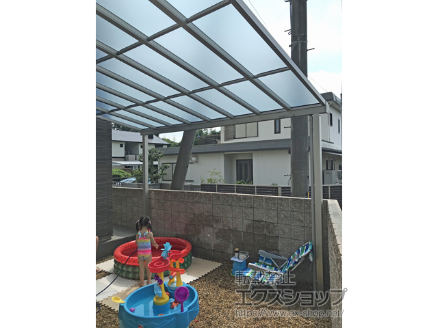 京都府宇治市ののテラス屋根 ソラリア F型 テラスタイプ 単体 積雪〜20cm対応 施工例