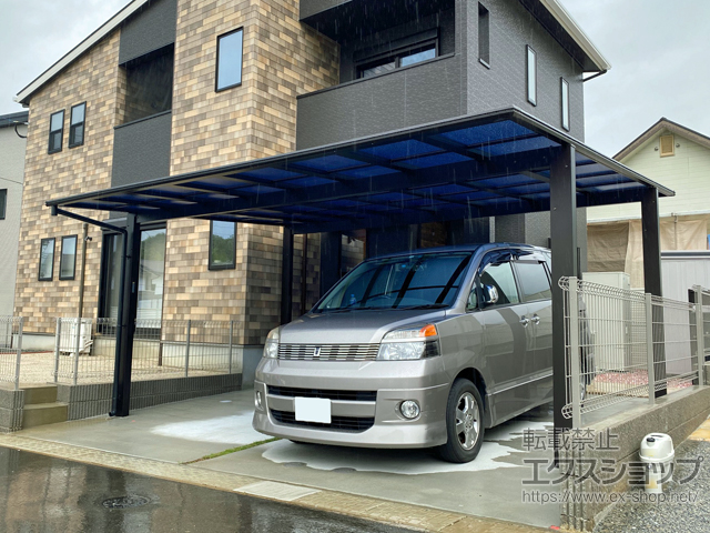 福岡県糟屋郡須惠町ののカーポート エフルージュ ツイン FIRST 積雪〜20cm対応 施工例