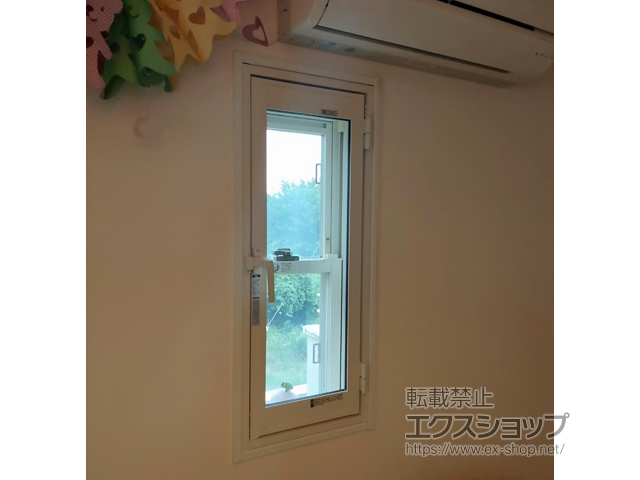 千葉県千葉市のの二重窓（内窓） インプラス ダストバリア仕様 開き窓 外観左吊元 施工例