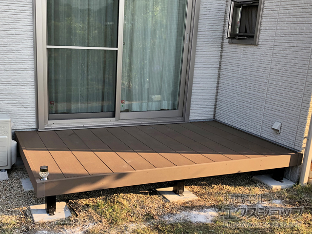 福岡県直方市ののウッドデッキ マージウッドデッキ 施工例