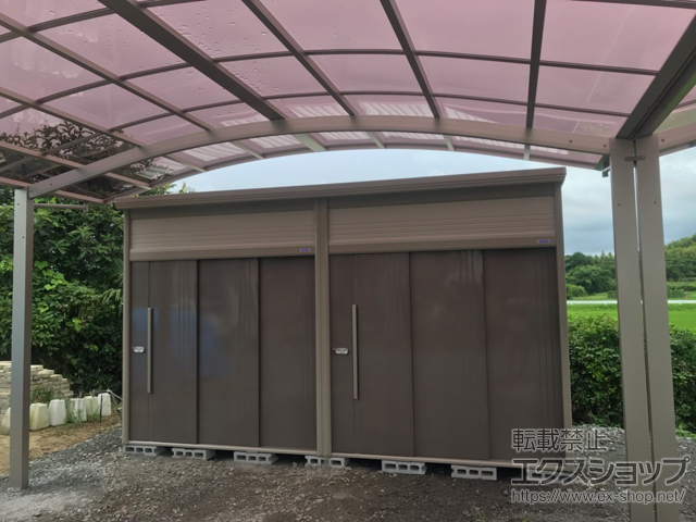 福島県いわき市のの物置・屋外倉庫 Mr.トールマンダンディ 一般型 結露減少型 4415×1922×2570 扉2ヶ所タイプ JN-Z4419-B※扉2ヶ所タイプ 施工例