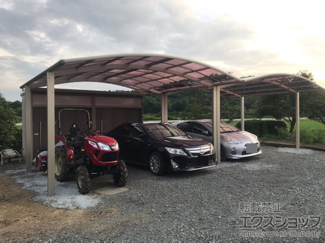 福島県いわき市ののカーポート レイナツインポートグラン　積雪〜20cm対応 施工例