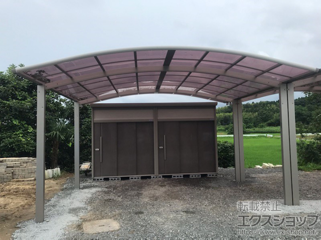 福島県いわき市ののカーポート レイナツインポートグラン　積雪〜20cm対応 施工例