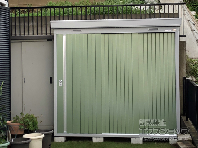 千葉県習志野市のの物置・屋外倉庫 ネクスタ 一般型 2210×1370×2020（NXN-30S） NXN-30S-OG 施工例