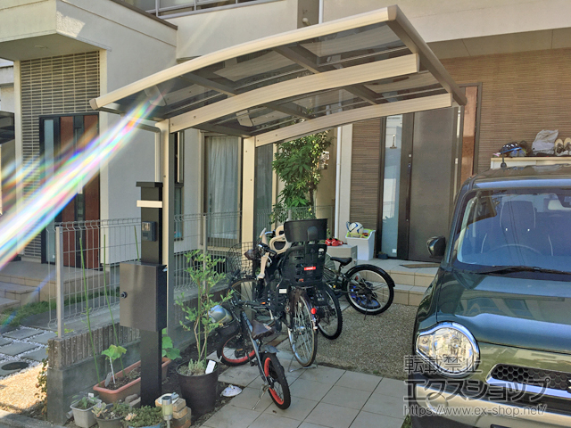 京都府京田辺市ののサイクルポート・駐輪場 プレシオスポート ミニ 積雪〜20cm対応 施工例