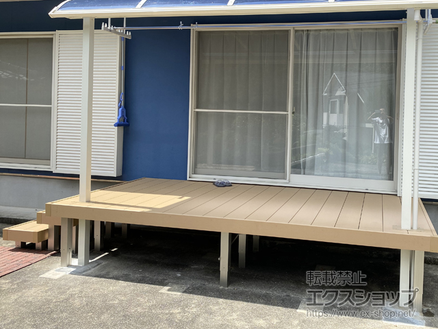 長崎県長崎市ののウッドデッキ リウッドデッキ 200 施工例