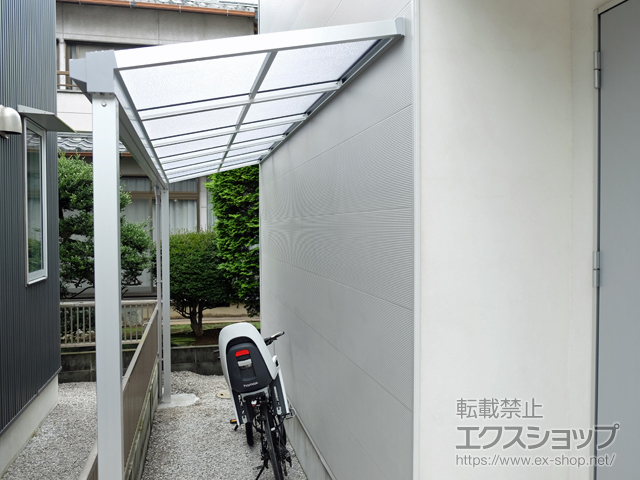 埼玉県熊谷市ののテラス屋根 ソラリア F型 テラスタイプ 単体 積雪〜20cm対応 施工例