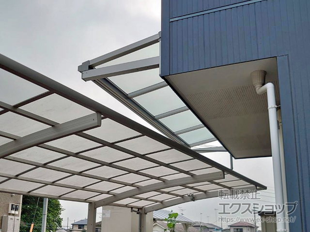 千葉県市原市ののバルコニー・ベランダ屋根 ソラリア F型 ルーフタイプ 単体積雪〜20cm対応 施工例