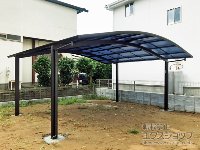 茨城県茨城県稲敷郡阿見町ののカーポート レイナツインポートグラン　積雪〜20cm対応 施工例