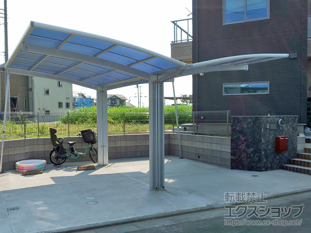 茨城県取手市ののカーポート レイナポートグラン Y合掌　積雪〜20cm対応 施工例