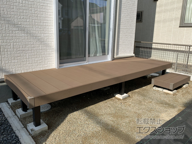 岐阜県岐阜市ののウッドデッキ リウッドデッキ 200 施工例