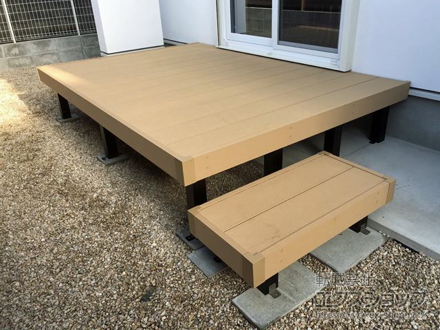 佐賀県佐賀市ののウッドデッキ リウッドデッキ 200 施工例