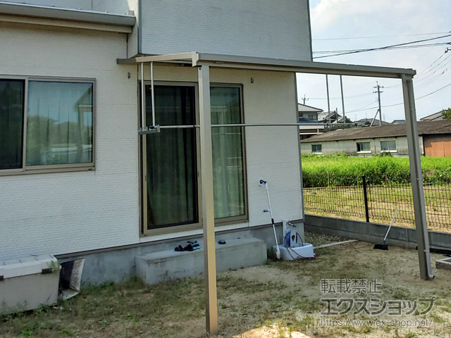 大分県大分市ののテラス屋根 ソラリア F型 テラスタイプ 単体 積雪〜20cm対応 施工例