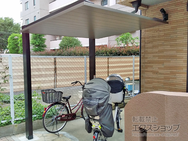 東京都板橋区ののサイクルポート・駐輪場 カーポートSCミニ 積雪20cm 施工例