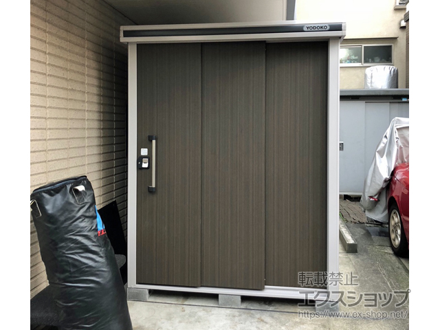 東京都江戸川区のの物置・屋外倉庫 エルモ 積雪型 1870×2920×2356 LMDS-1829H-DW 施工例