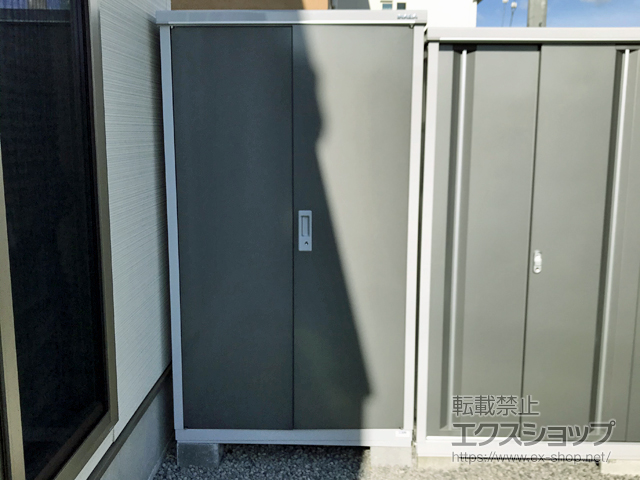 長野県長野市のの物置・屋外倉庫 アイビーストッカー 1100×905×1903（BJX-119E） BJX-119E-PG 施工例