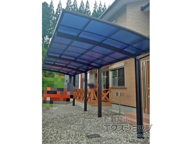 佐賀県嬉野市ののカーポート レイナポートグラン 縦連棟　積雪〜20cm対応 施工例