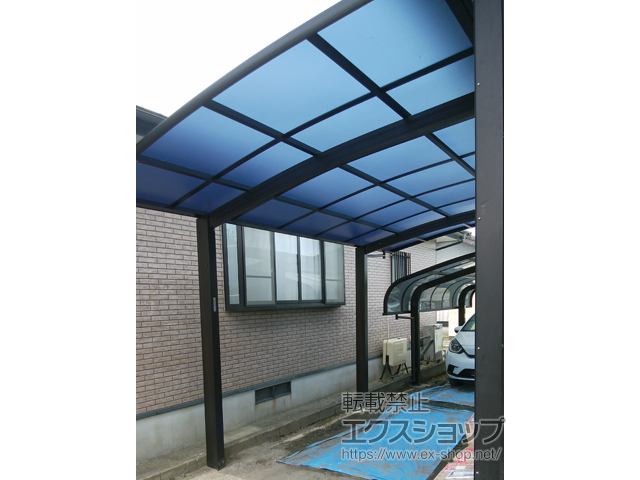 宮崎県小林市ののカーポート プレシオスポート 積雪〜20cm対応 施工例