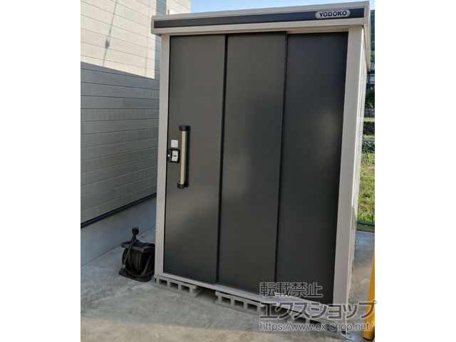 長崎県東彼杵郡東彼杵町のの物置・屋外倉庫 エルモ 一般型 1520×2220×2117（LMD-1522） LMD-1522-SM 施工例